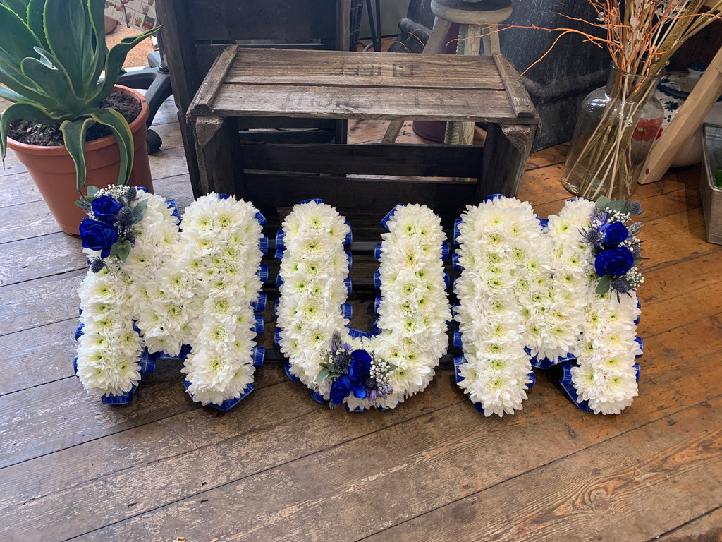 Funeral Lettering – Greensleeves Flowers